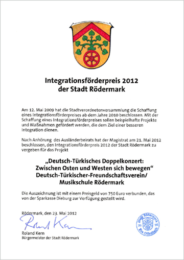 Integrationsförderpreis 2012